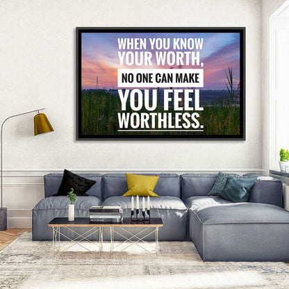 When You Know Your Worth, Golden Hour Wall Art