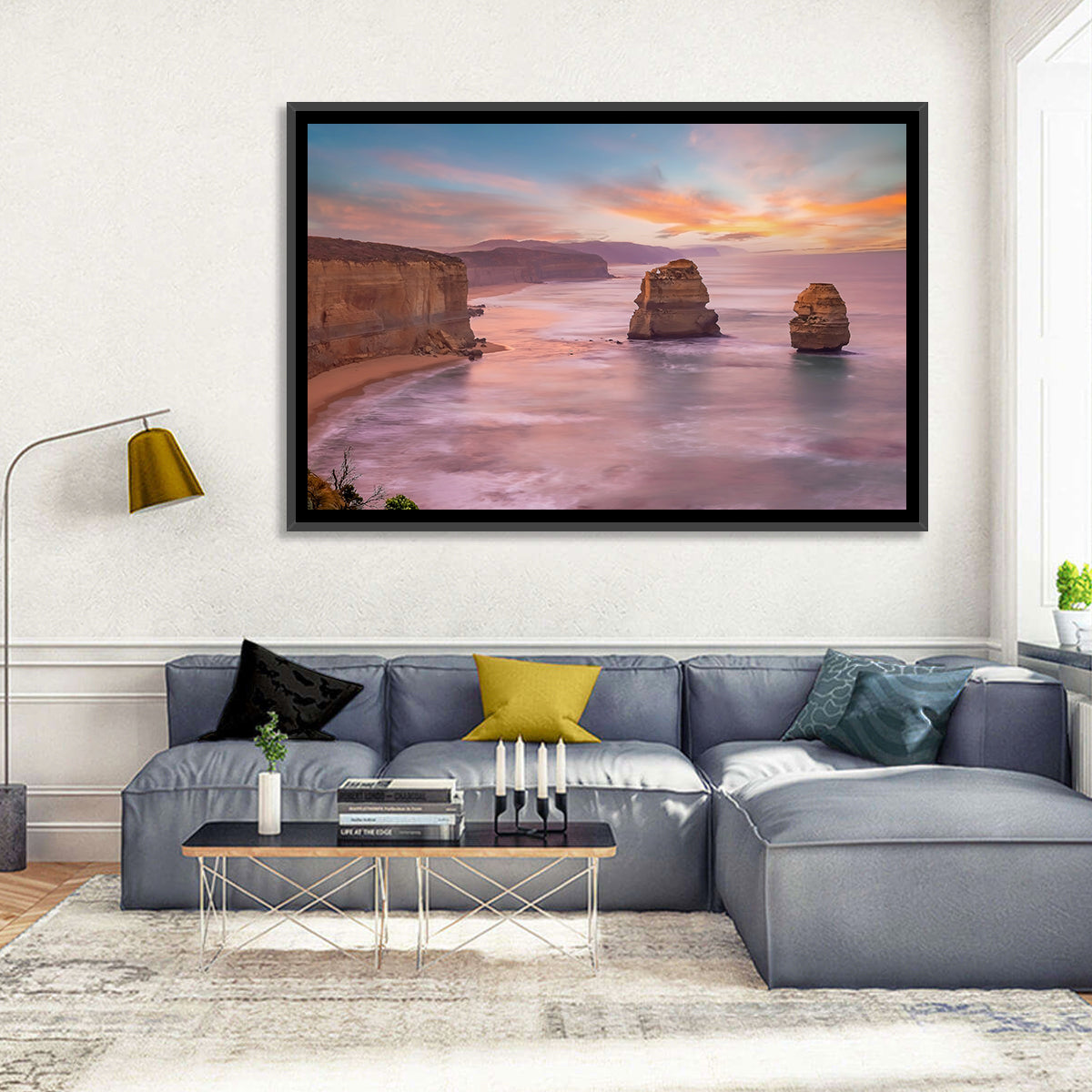 Twelve Apostles Sunset Sea Stacks Wall Art