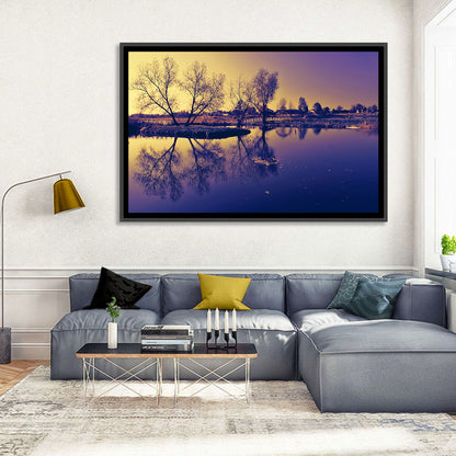 Winter Lake Morning Wall Art