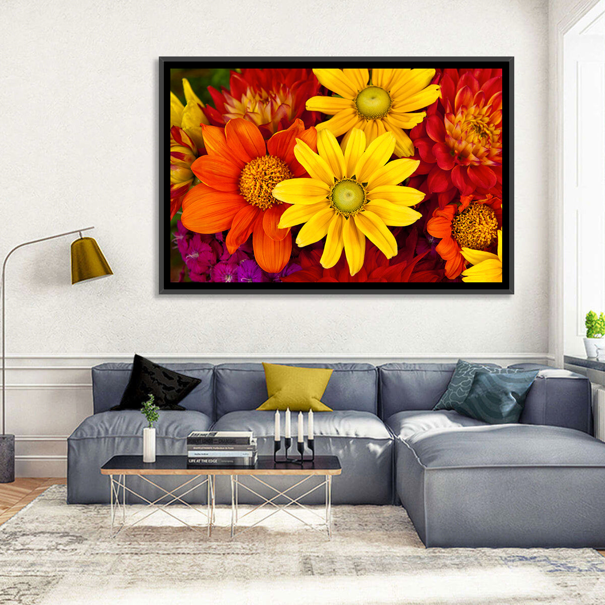 Fresh Autumn Flowers Wall Art