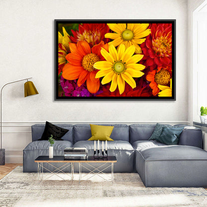 Fresh Autumn Flowers Wall Art