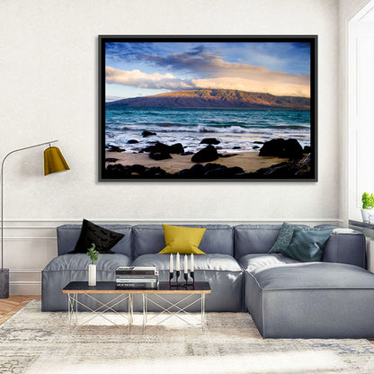 Kihei Golden Coastline Wall Art