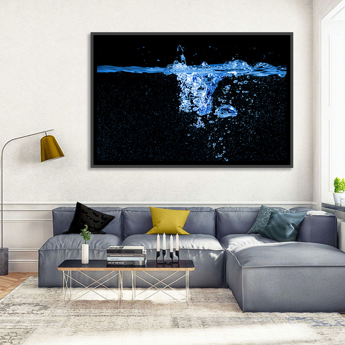Underwater Bubble Motion Wall Art