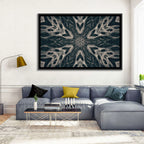 Black Gothic Demon Mandala Wall Art