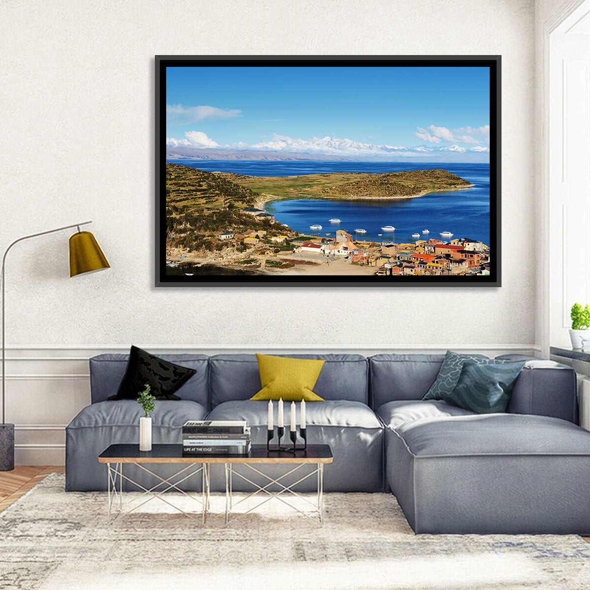 Isla Del Sol Village on Lake Titicaca Wall Art
