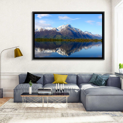 Pioneer Peak Reflected in Jim Lake Wall Art