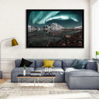 Lofoten Aurora Reflection Wall Art