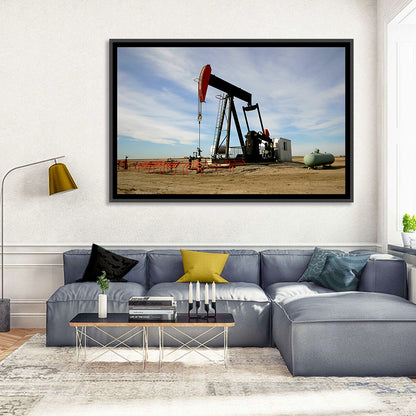 Pump Jack with Storage Tank Wall Art