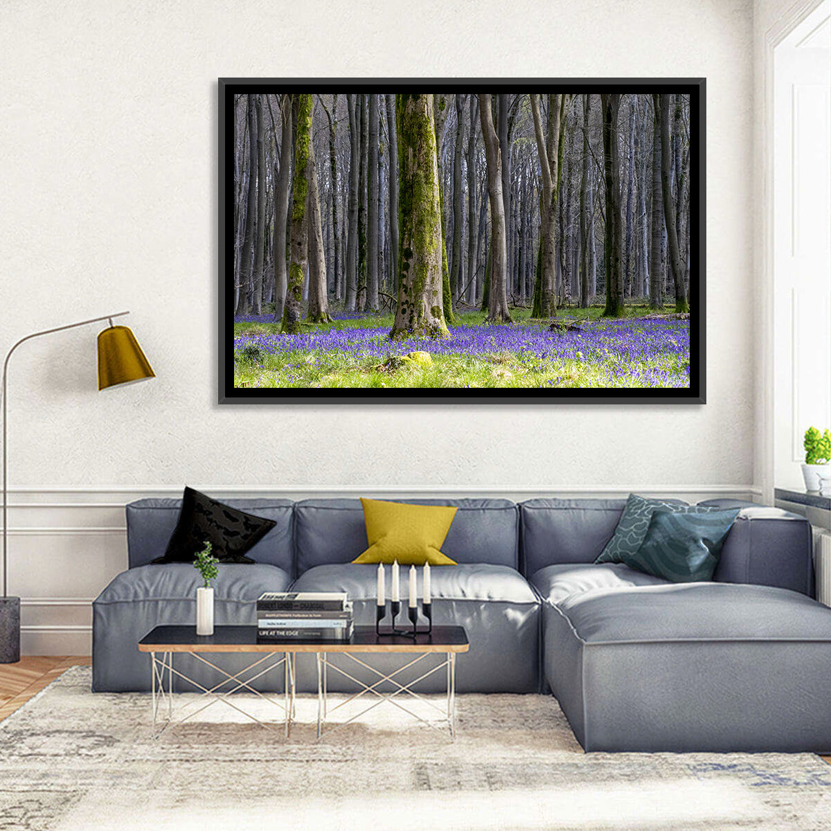 Bluebell Beechwood Grove Wall Art