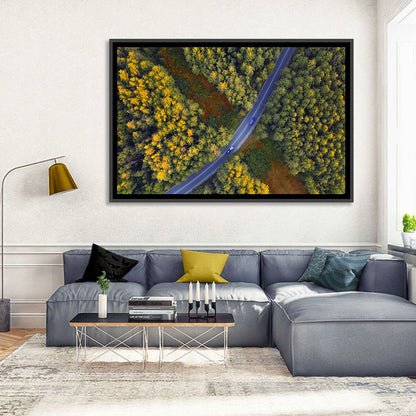 Autumn Forest Road Wall Art