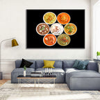 Six Indian Curry Bowls Wall Art