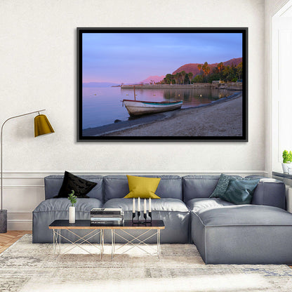 Lake Chapala Shoreline at Dusk Wall Art