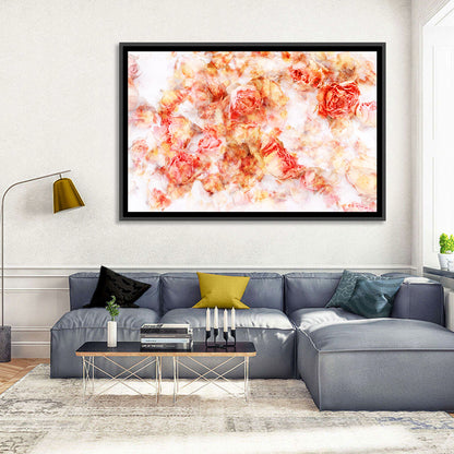 Scattered Dried Rose Petals Wall Art