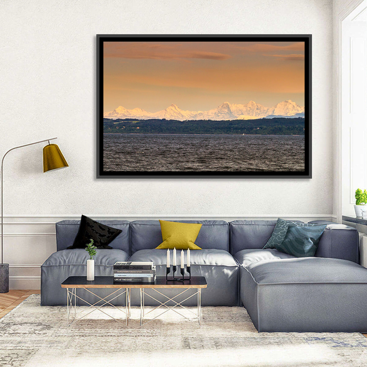 Lake Neuchatel Golden Hour Wall Art