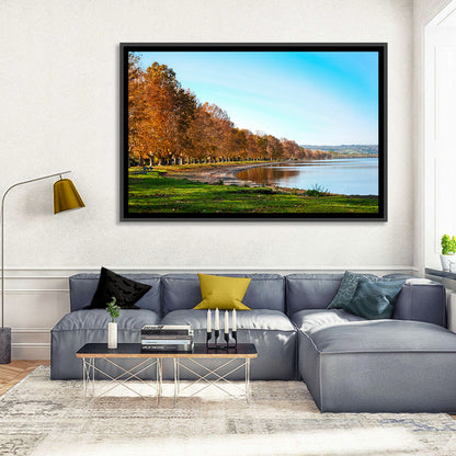 Lake Bolsena Autumn Shoreline Wall Art