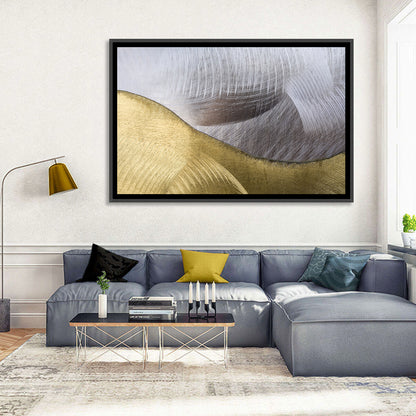 Thin Line Metallic Abstract Wall Art