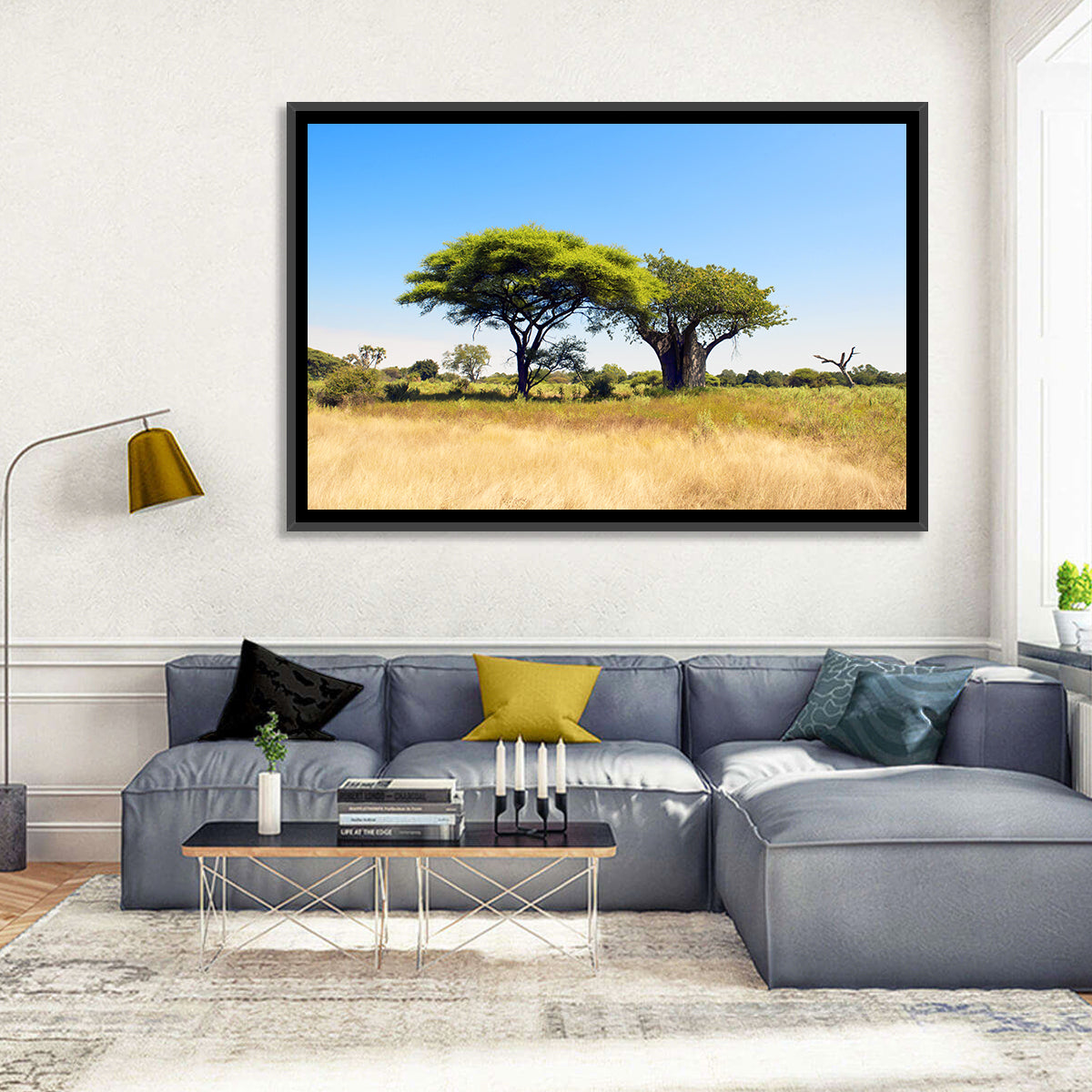 Acacia and Baobab Trees Wall Art