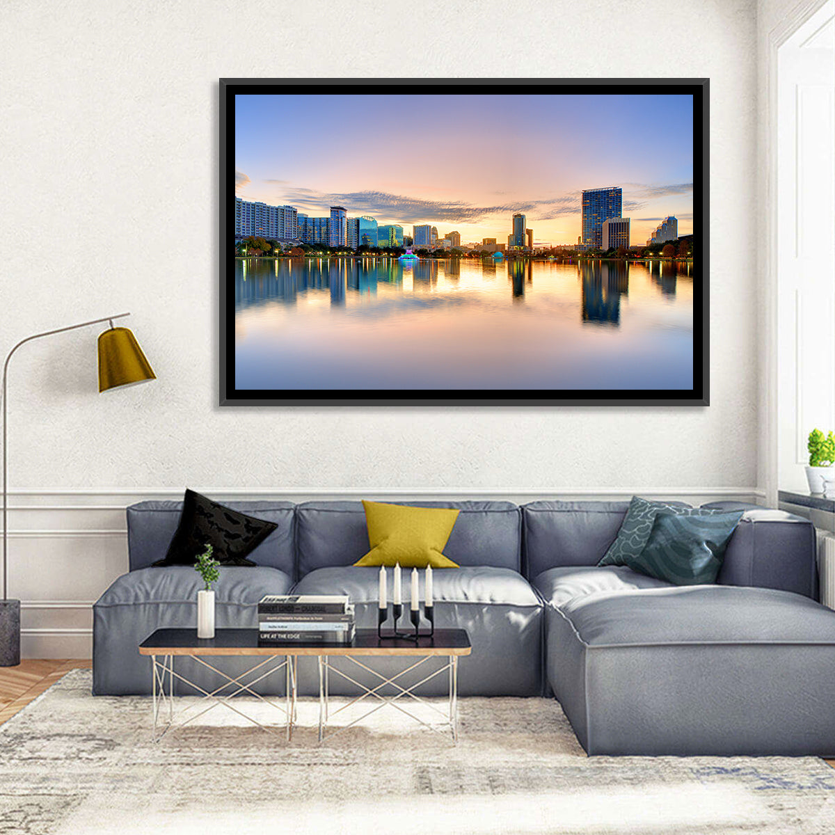 Orlando Skyline at Dusk Wall Art