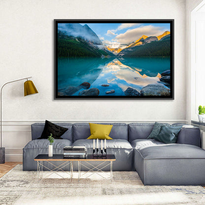 Lake Louise Sunrise Reflection Wall Art