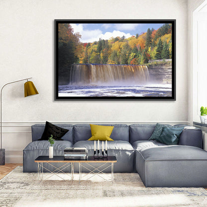 Tahquamenon Falls Autumn Waterfall Wall Art