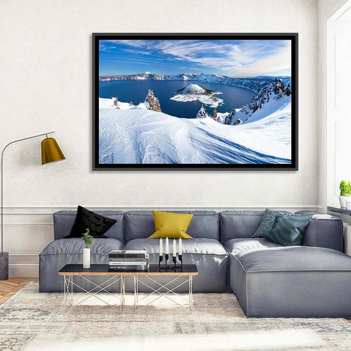 Crater Lake with Wizard Island Wall Art