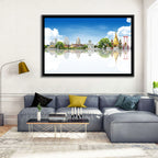 Bangkok Landmarks Reflection Scene Wall Art