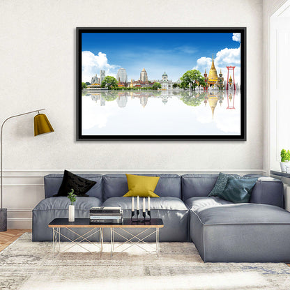 Bangkok Landmarks Reflection Scene Wall Art
