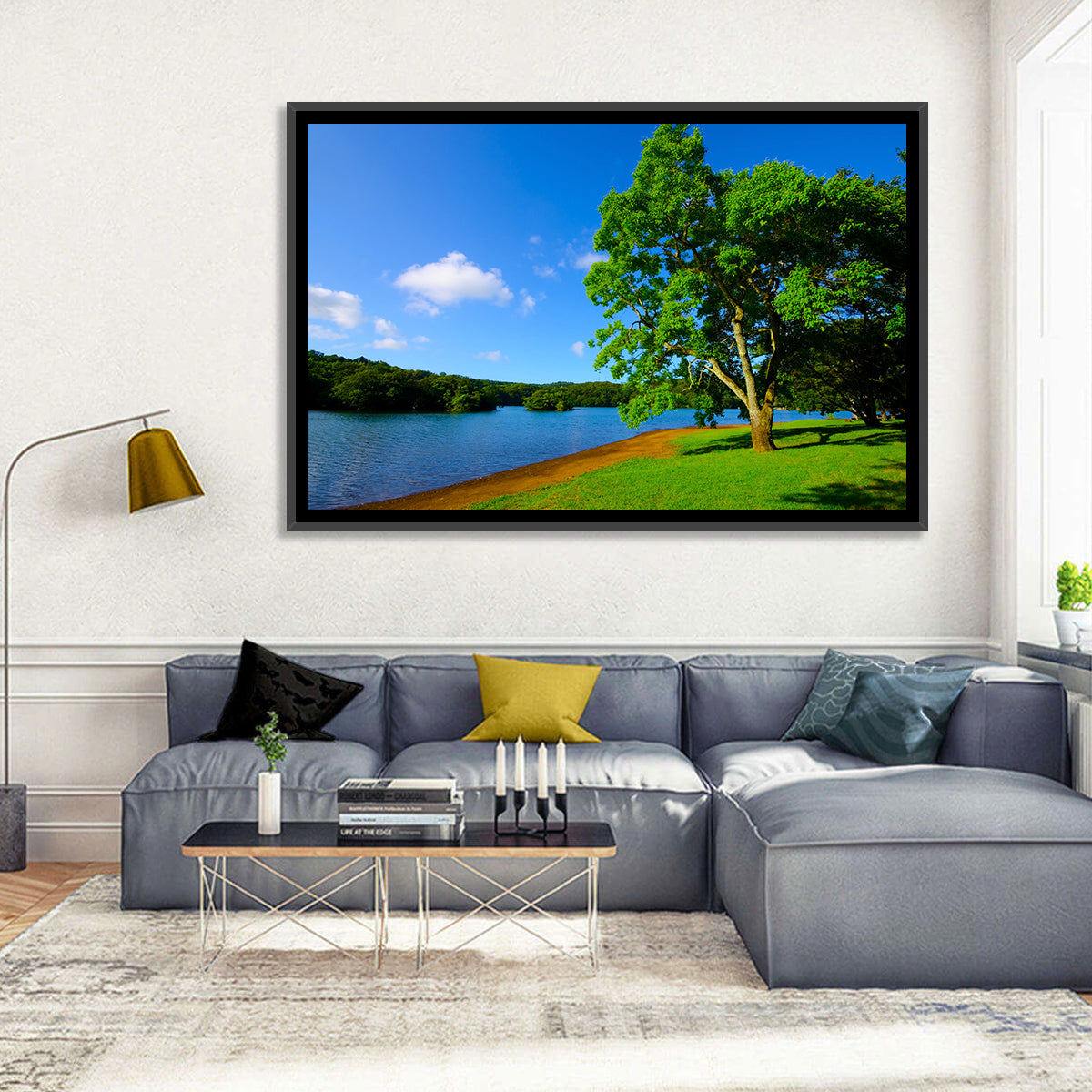 Lake Ippeki Solitary Tree Wall Art