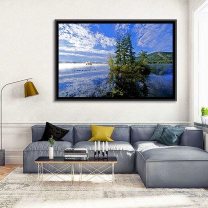 Misty Maine Lake Wall Art