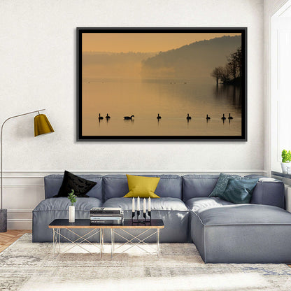 Lake Degray Geese Silhouette Wall Art