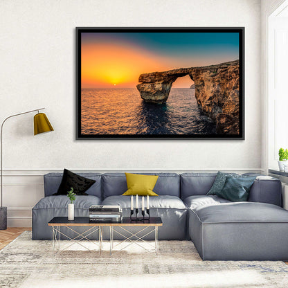 Azure Window Sunset, Dwejra Wall Art