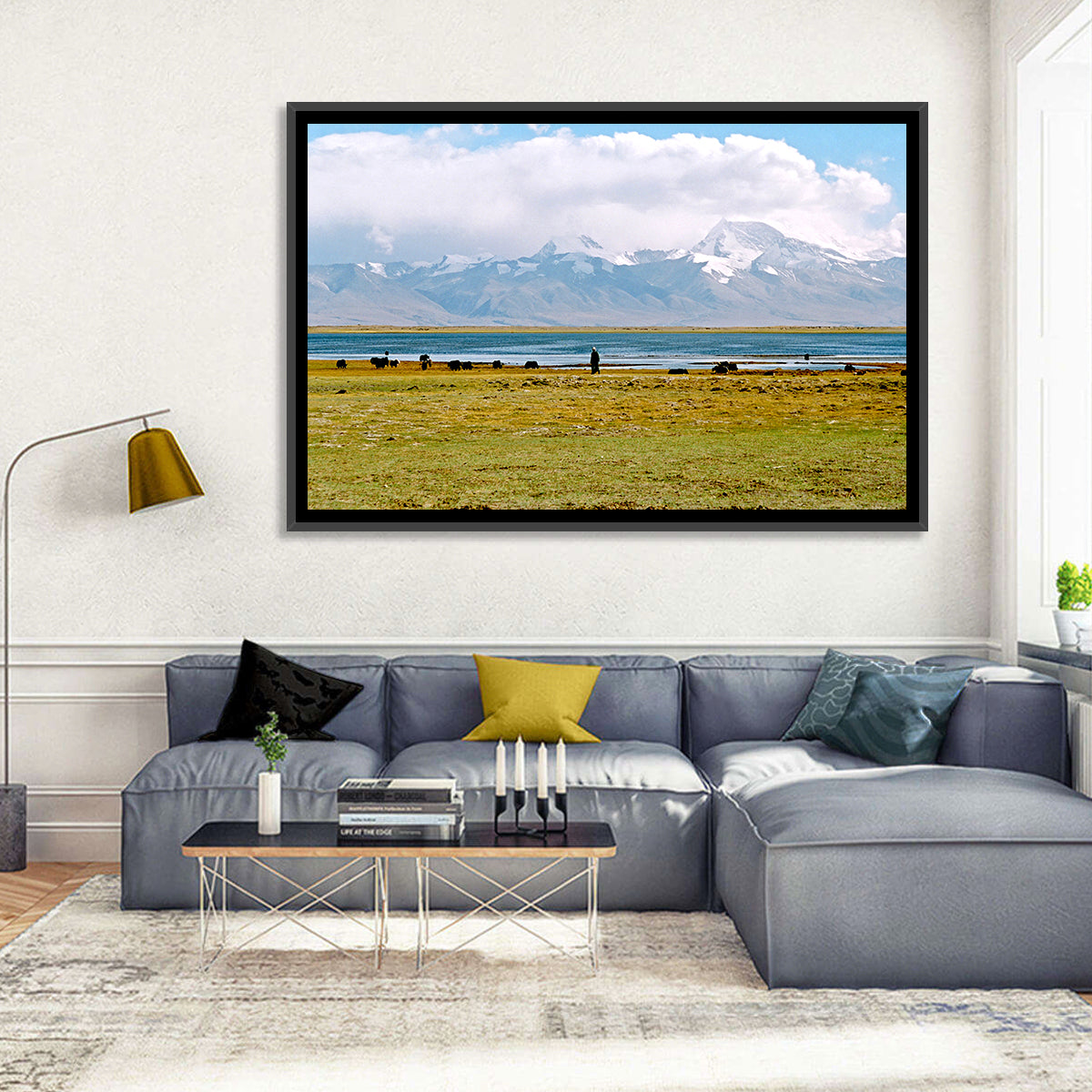Mount Kailash from Lake Manasarovar Wall Art