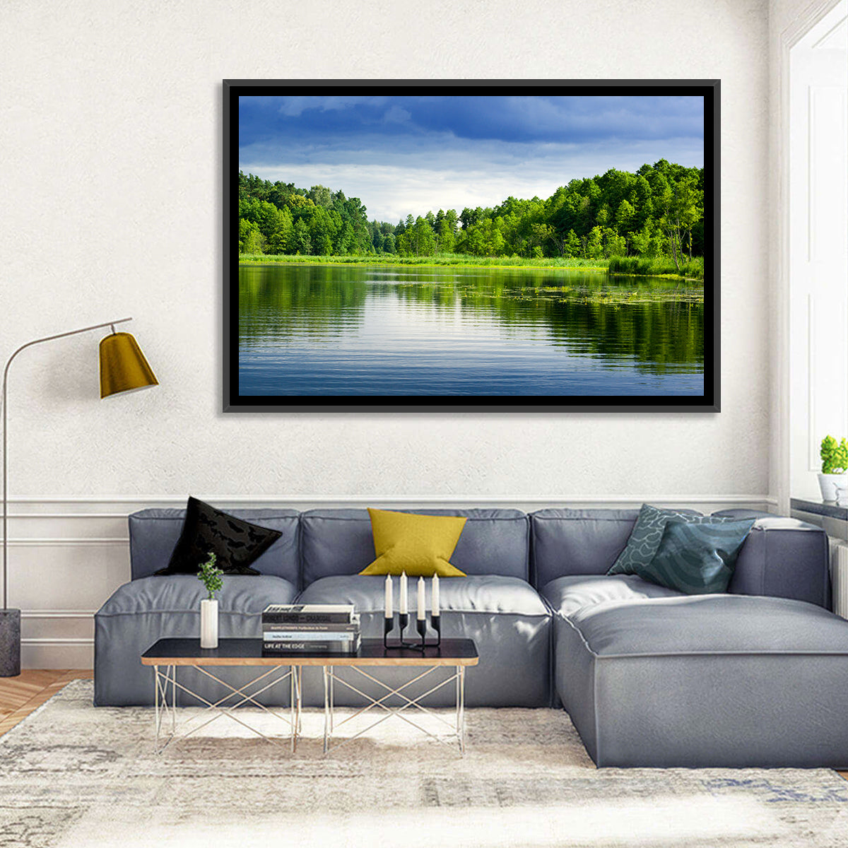 Mazury Forest Lake Wall Art