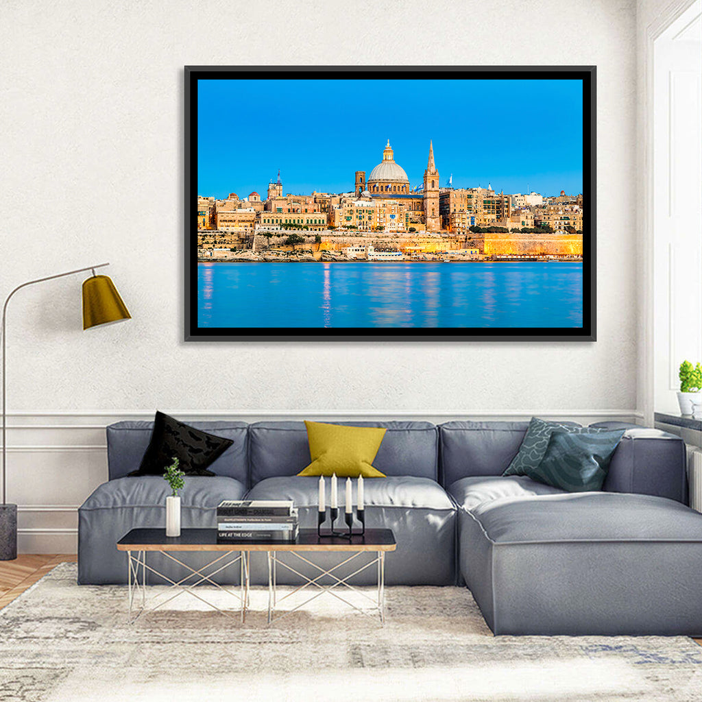 Valletta Waterfront Skyline Wall Art