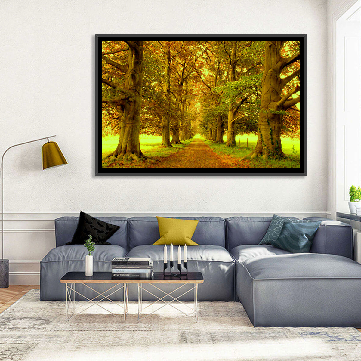 Beech Tree Lane at Golden Hour Wall Art