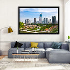 Jakarta Skyline with Wisma 46 Wall Art
