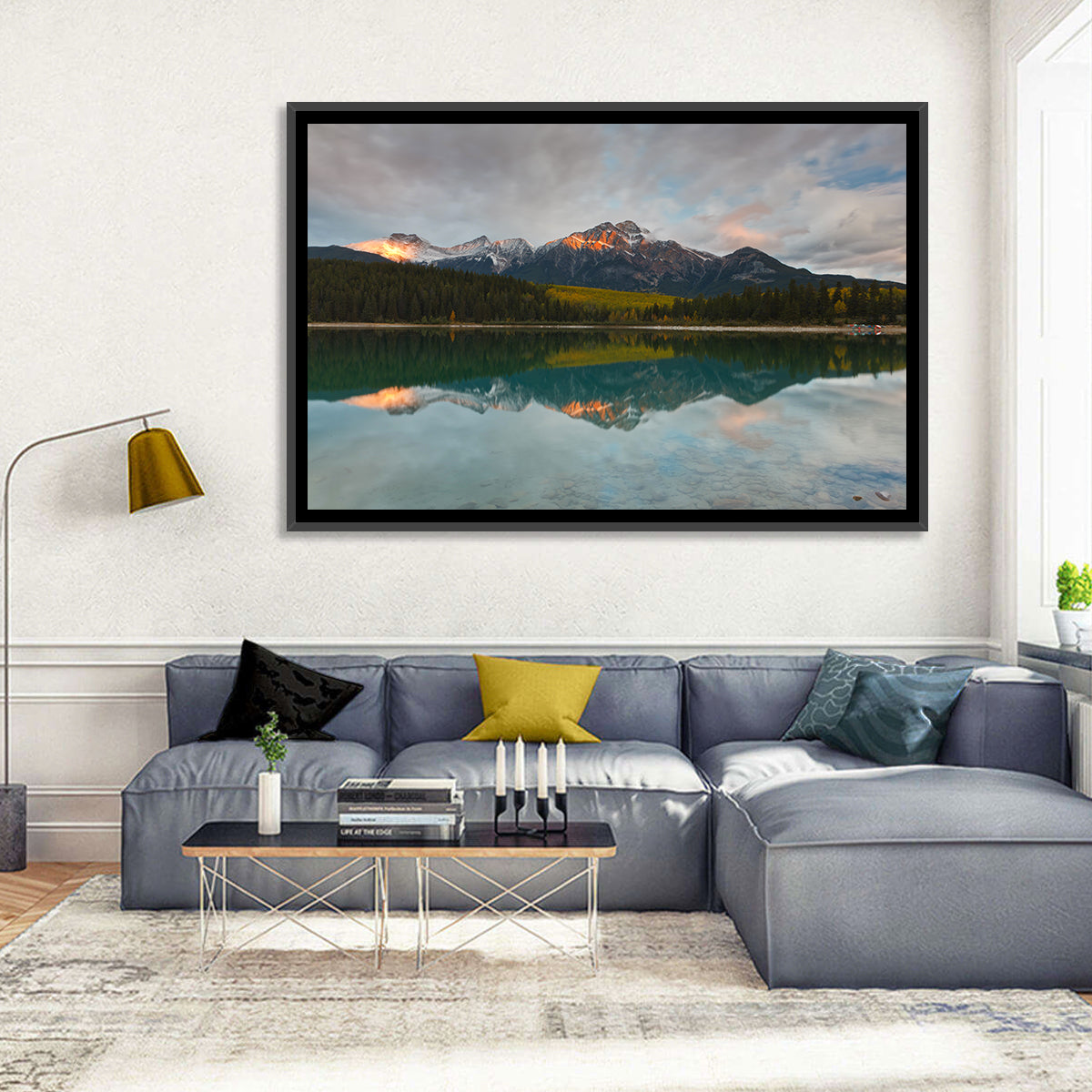 Patricia Lake Golden Hour Reflection Wall Art