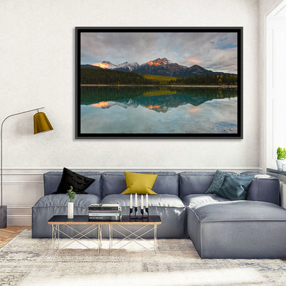 Patricia Lake Golden Hour Reflection Wall Art