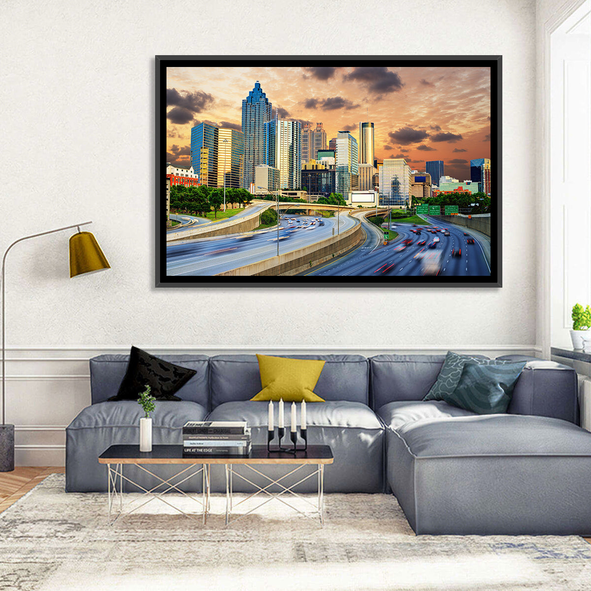 Atlanta Downtown Skyline Wall Art