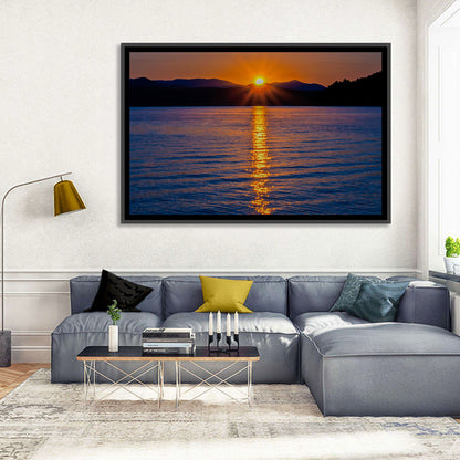 Lake Jocassee Golden Sunrise Wall Art