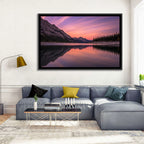 Medicine Lake Sunset Reflection Wall Art