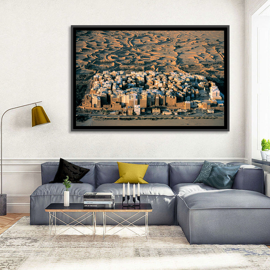Shibam Mudbrick Cityscape Wall Art