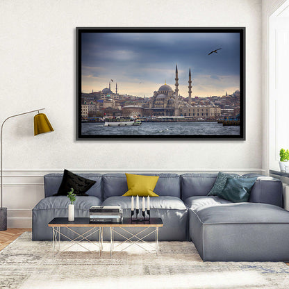 Istanbul Skyline with New Mosque Wall Art