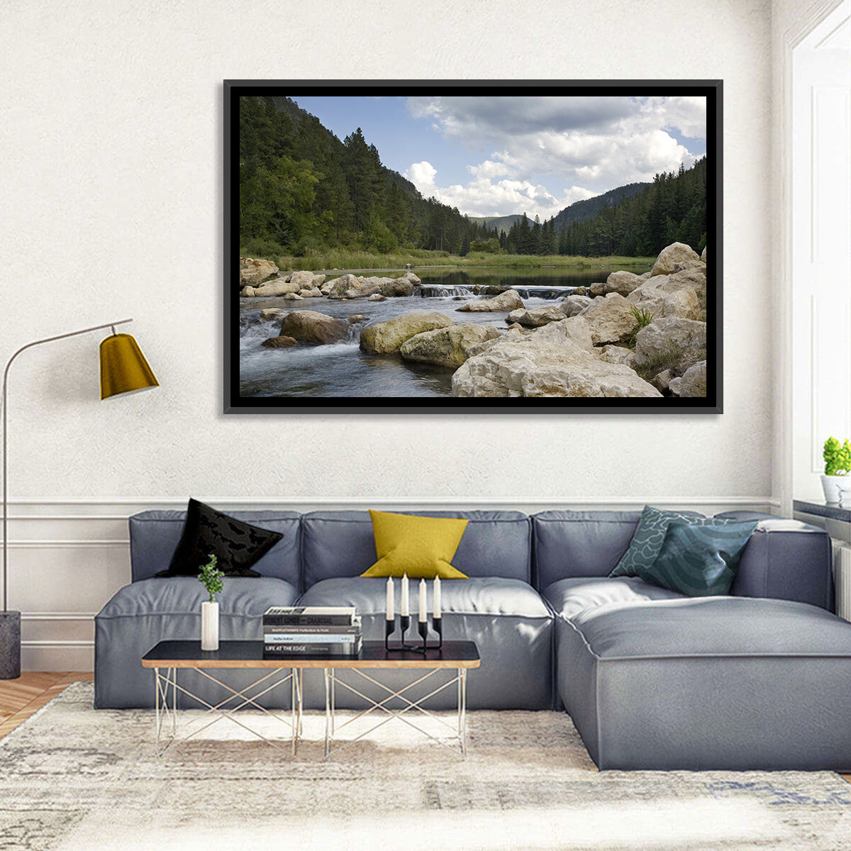 Spearfish Canyon, Black Hills Wall Art in a room, landscape