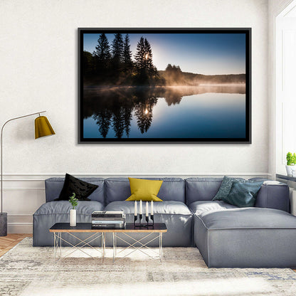 Spruce Knob Lake Morning Mist Wall Art