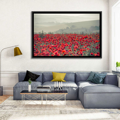 Red Poppy Field Wall Art