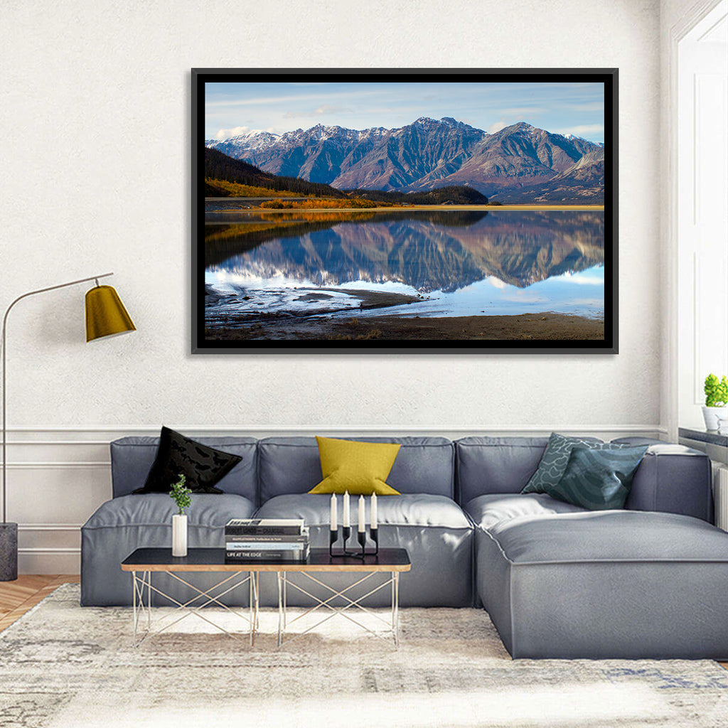 Kluane Lake Autumn Reflection Wall Art