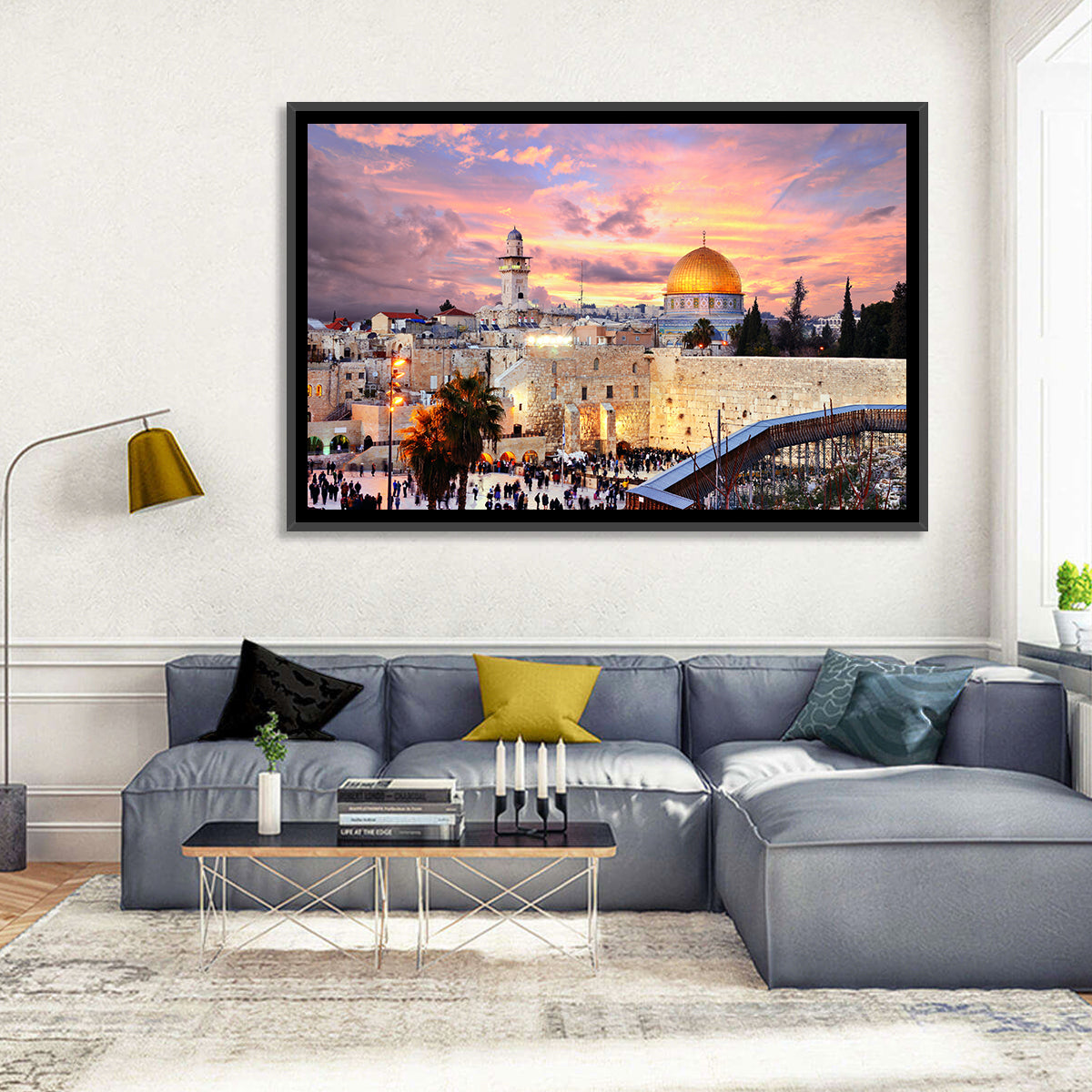 Jerusalem Old City Sunset Wall Art