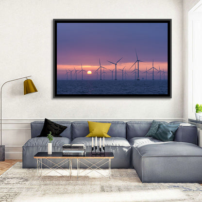 Twilight Offshore Wind Farm Wall Art