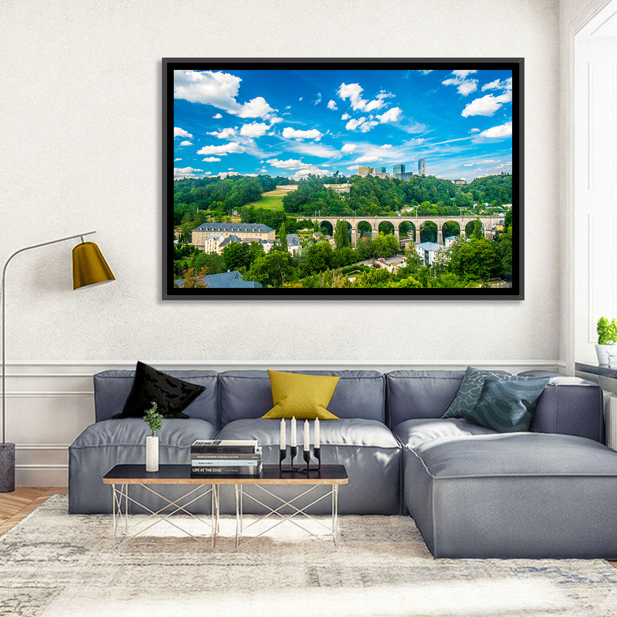 Viaduc De Pulvermühl, Luxembourg Wall Art in a room, landscape